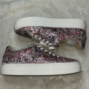 Betsey Johnson Sidny Rhinestone Platform Sneaker